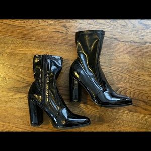 Patent Leather Boots 8.5